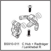D-Power C Hub + Radträger / Lenkhebel R - BEAST BX / TX (BS910-011)