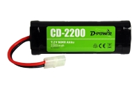 D-Power - CD-2200 2200mAh 7.2V NiMH battery with Tamiya connector