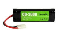 D-Power - CD-3600 3600mAh 7,2V NiMH Akku mit Tamiya-Stecker