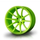Robitronic - Green G25 wheel (+8) (4) (MST102053AG)