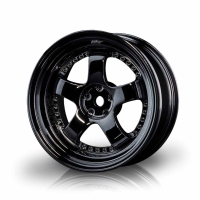 Robitronic - Silver black SP1 wheel (+3) (4) (MST102063SBK)