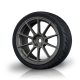 Robitronic - Silver grey 5H wheel w/ AD realistic tire...