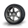Robitronic - Silver grey TE wheel w/ AD realistic tire (4) (MST103022SG)