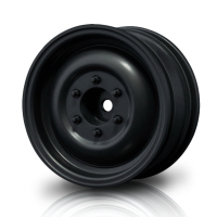 Robitronic - Black flat 60D 1.9 crawler wheel (+5) (4) (MST230032BKF)