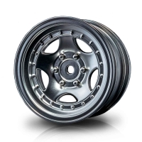 Robitronic - Flat silver 236 1.9" wheel (+5) (4) (MST230042FS)