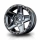Robitronic - Flat silver 648 1.9" wheel (+5) (4) (MST230043FS)