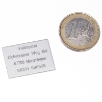 Voltmaster - Aluminium Modellflugschild mit Lasergravur...