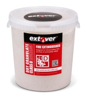 Extover® - Brandschutz Feuerlöschgranulat für Lithium Akkus - Kunststoffeimer - 33l