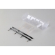 TLR - Polycarbonate Wing, Pre Cut,Clear: 8/E/T 4.0...