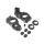 TLR - Gear Case Set, 3-Gear Laydown: 22 4.0 (TLR232067)
