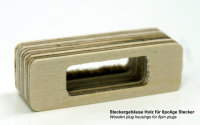 Steckergehäuse Holz (für MPX-Stecker) (A85017/2357)