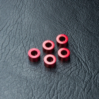 MST-Racing - Beilagscheibe Alu 3x5.5x3.0mm rot (5 Stück) (MST820028R)