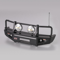 Killerbody - Rammschutz mit LED Scheinwerfer Alu schwarz für 1/10 Truck (KB48689)