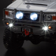Killerbody - Rammschutz mit LED Scheinwerfer Alu schwarz f&uuml;r 1/10 Truck (KB48689)