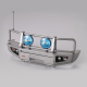 Killerbody - Rammschutz mit LED Scheinwerfer Alu silber...