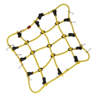 Robitronic - Gepäcknetz mit Haken Gelb (150mm x 120mm) (R21001Y)