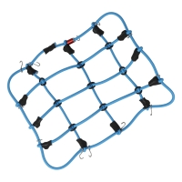 Robitronic - Gepäcknetz mit Haken Blau (150mm x 120mm) (R21001BL)