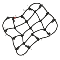 Robitronic - Gepäcknetz mit Haken Schwarz (150mm x 120mm) (R21001BK)