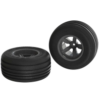 Horizon Hobby - AR550040 Dirt Runner ST Front Tire Set Glued Black (ARAC9624)