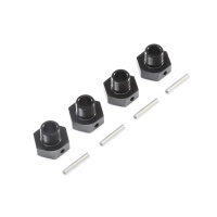 Horizon Hobby - 20mm Wheel Hexes and Pins, BLK (4): Super Baja Rey (LOS252077)