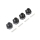 Horizon Hobby - 20mm Wheel Hexes and Pins, BLK (4): Super Baja Rey (LOS252077)
