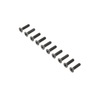 Horizon Hobby - Flat Head Screws, Stl, BO, M4 x 16mm (10) (LOS255017)