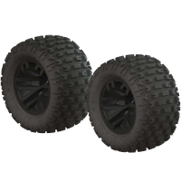 Horizon Hobby - AR550044 dBoots Fortress MT Tire Set Glued Blk (2) (ARAC9632)
