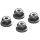 Horizon Hobby - AR708008 Flanged Nyloc Locknut 4mm Silver (4) (ARAC9699)