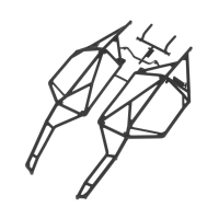 Horizon Hobby - AX31115 Y-380 Cage Sides Left/Right Yeti (AXIC4300)