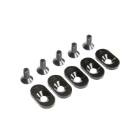 Horizon Hobby - EngineMntInsert&Screws, BLK, 19T(5): 5ive-T 2.0 (LOS252101)