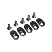 Horizon Hobby - EngineMntInsert&Screws, BLK, 22T(5): 5ive-T 2.0 (LOS252107)