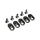 Horizon Hobby - EngineMntInsert&Screws, BLK, 22T(5): 5ive-T 2.0 (LOS252107)