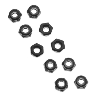 Horizon Hobby - AXA1052 Thin Nylon Locking Hex Nut M3 Black (10) (AXIC1052)