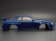 Killerbody - Nissan Skyline R34 Karosserie Metallic Blau 195mm RTU (KB48716)