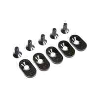 Horizon Hobby - EngineMntInsert&Screws, BLK, 20T(5): 5ive-T 2.0 (LOS252103)