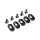 Horizon Hobby - EngineMntInsert&Screws, BLK, 20T(5): 5ive-T 2.0 (LOS252103)