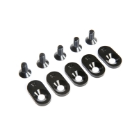 Horizon Hobby - EngineMntInsert&Screws, BLK, 21T(5): 5ive-T 2.0 (LOS252105)