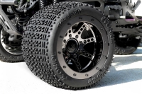 Horizon Hobby - AX8046 Oversize Beadlock 8-Spk Blk Chrm (2) (AXIC8046)