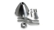 40mm / 5,0mm Turbo Spinner Aluminium mit Z-Gabel