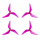 Azure - 5150 Tri-Blade Prop rosa 5,1 x 5