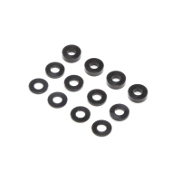 Horizon Hobby - M3 Caster Block Alum Washer Set, Black (4ea) (TLR336007)