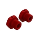 Horizon Hobby - Aluminum Wheel Hex 17mm Red (2) (ARA310904)