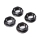 Horizon Hobby - 17mm Flanged Wheel Nut, Black (4): Super Rock Rey (LOS252112)