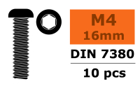 G-Force RC - Linsenkopfschraube - Innensechskant - M4X16 - Stahl - (10 Stück)