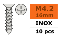 G-Force RC - Senkkopf-Blechschraube - 4,2X16mm - Inox - 10 St (GF-0276-011)