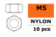G-Force RC - Sechskantmutter - M5 - Nylon - 10 St...