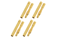 G-Force RC - Steckverbinder 2,0mm Goldkontakt - Stecker und Buchse (4 Paar)