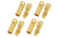 G-Force RC - Connectors 3.5mm gold contact - male and female (4 pairs)