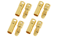 G-Force RC - Steckverbinder 3,5mm Goldkontakt - Stecker und Buchse (4 Paar)