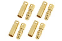G-Force RC - Connector 4.0mm gold contact short - male and female (4 pair)